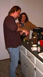 herb himes makes pallet jacks at '96 party in Austin
